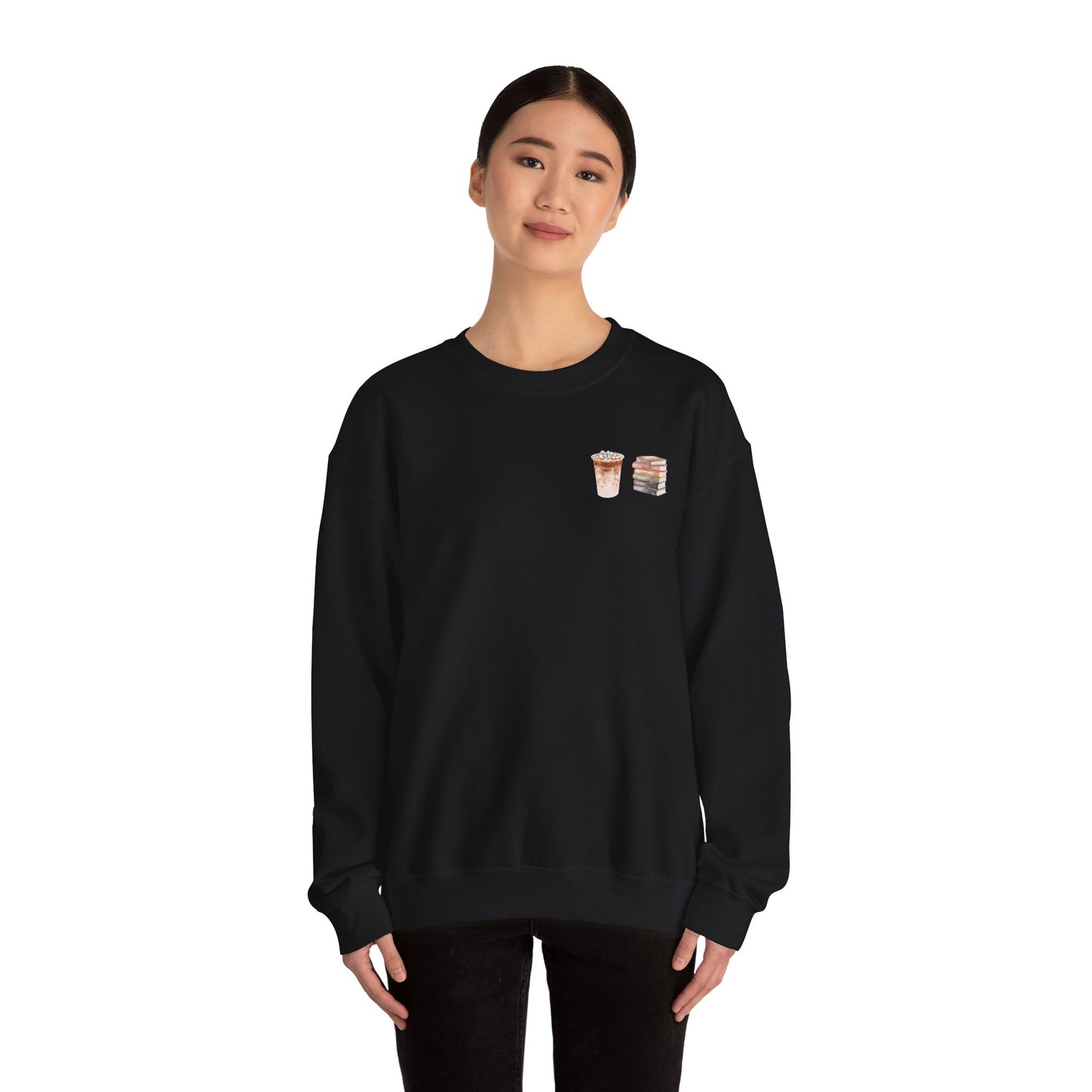 Coffee & Books Sweatshirt - Black