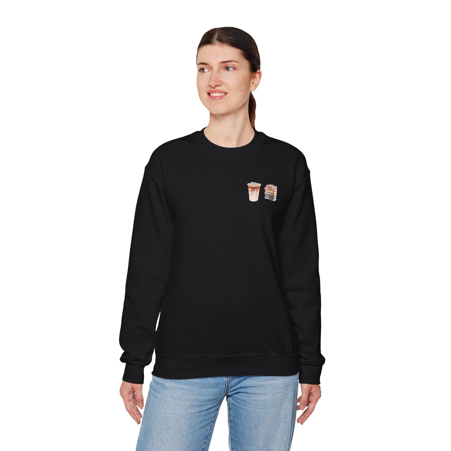 Coffee & Books Sweatshirt - Black