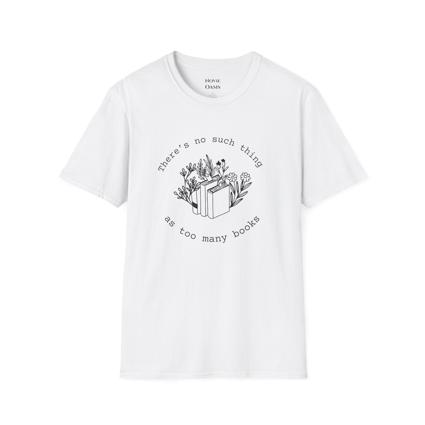 "Too Many Books" T-Shirt - White