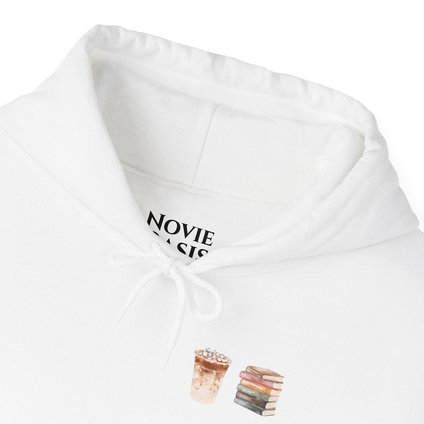 Coffee & Books Hoodie - White